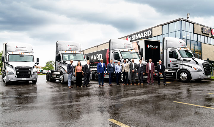 Simard Transport and electric trucks