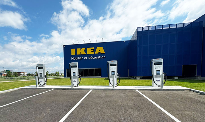 IKEA de Québec avec bornes Cléo